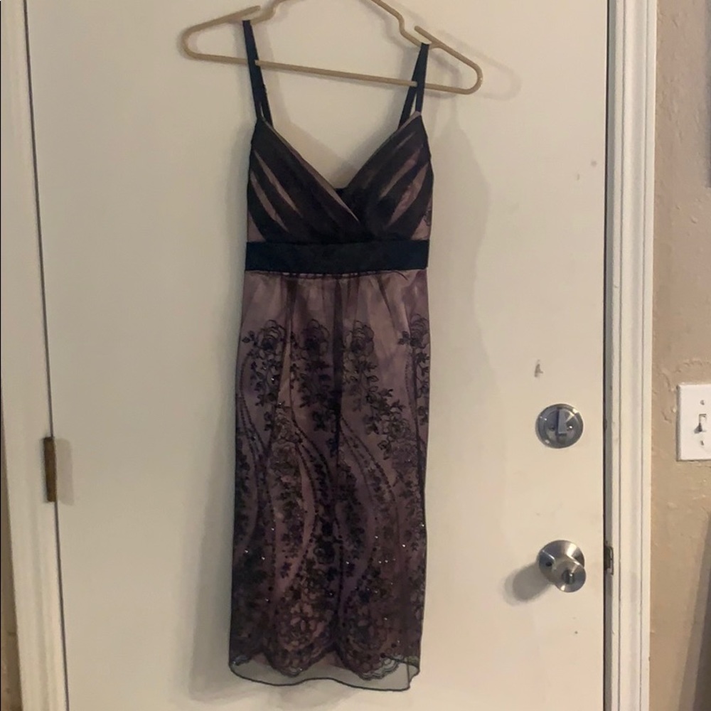 Pink and Black After 5 Dress
